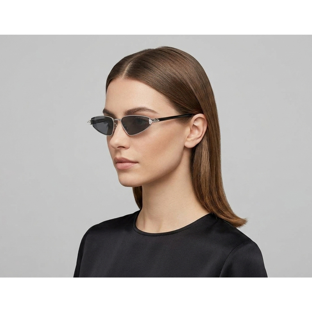 Valentino VG0035S Sunglasses 1 Silver Black Metal